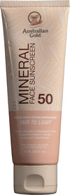 Australian Gold Tinted Mineral Face Sunscreen SPF 50 | Fair to Light Tint - Personal Care