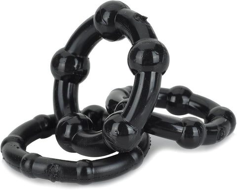 Phenom Beaded Silicone Cock Penis Rings 3 Sizes for Longer Erections & Delay Control
