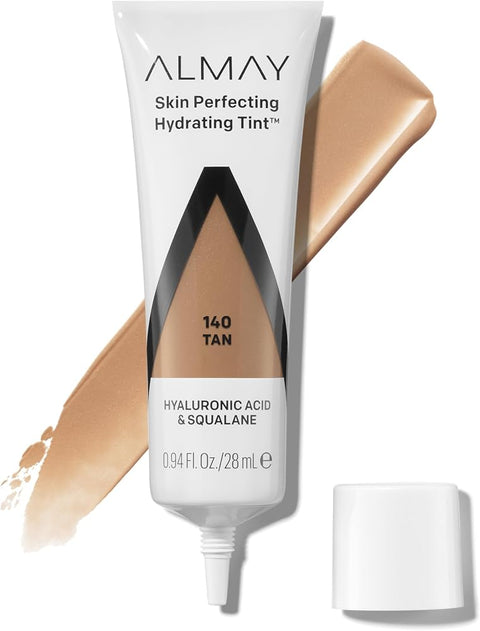 Almay Skin Perfecting Hydrating Tint Foundation, 140 Tan, 0.94 fl oz