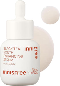 Innisfree Black Tea Youth Serum | Korean Anti-Aging Treatment with Niacinamide for Radiance, Firm Skin, Hydration and Visible Skin Renewal - Personal Care
