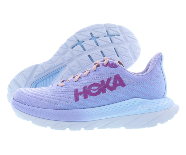 HOKA ONE ONE Mach 5 Womens Shoes Size 7, Color: Baby Lavender/Summer Song