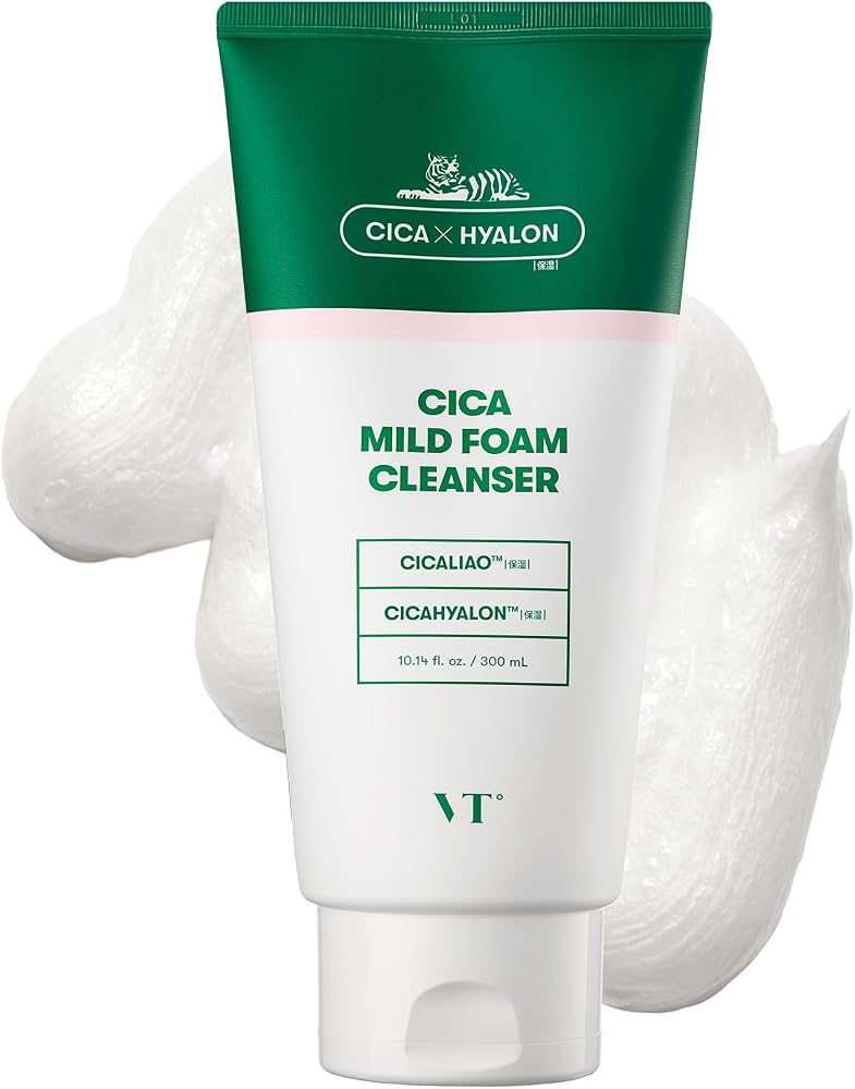 Vt COSMETICS CICA Foam Cleanser Face Cleanser 10.1 fl oz (300 ml) - Personal Care
