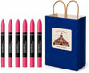 6-Piece Matte Lip Crayon Gift Set - Revlon 005 Sky High Bright Pink Shade, Long Lasting Ve - Image 1