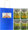 Big Top Deals USA Blue Paper Bag 4-Pack – Snaps Veggie Chips, Lightly Salted & Caesar Flav - Image 1