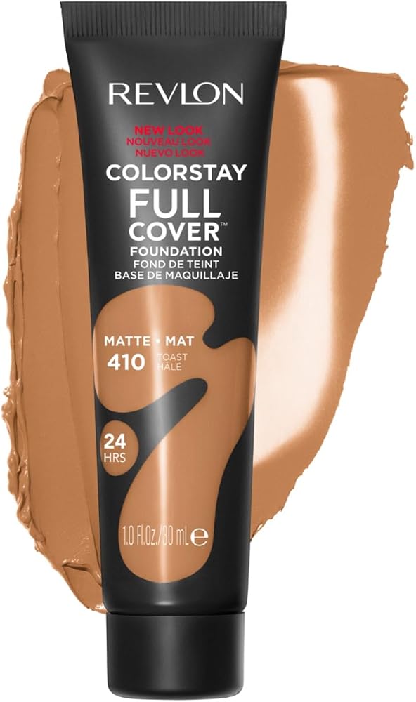 Revlon ColorStay Full Cover Foundation, 410 Toast, 1.0 fl oz