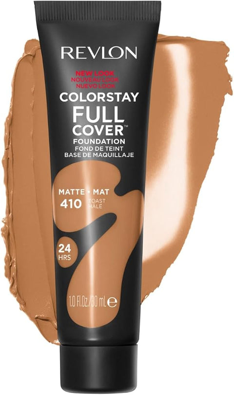 Revlon ColorStay Full Cover Foundation, 410 Toast, 1.0 fl oz
