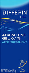 Differin Acne Retinoid Treatment Gel, 0.1% Adapalene, 45g Pump