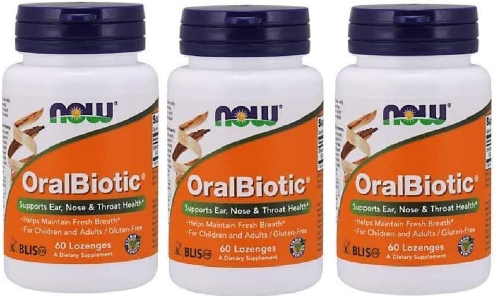 NOW Foods - Oralbiotic Blis K12(R) 60 LOZ (Pack of 3)
