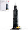 CAXIMSY Willis Tower Chicago Architecture Model Building Blocks Sets The Office Landmarks Skyline Set Toys Collection for Kids Adults 1241Pcs