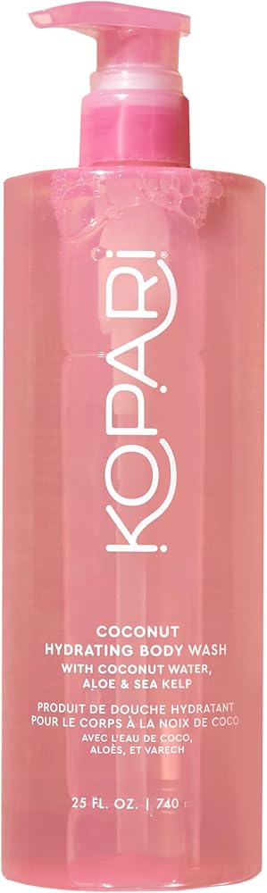 Kopari Jumbo Coconut Hydrating Body Wash with Organic Coconut Water, Sea Kelp and Aloe Vera, Luxurious Gel to Foam, Sweet Coconut & Vanilla, 25 oz - Personal Care