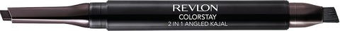Revlon ColorStay 2-in-1 Angled Kajal Eyeliner, Waterproof Eye Makeup with Smudge Brush for Smokey Eyes, Fig (102), 0.01 oz - Beauty - Cosmetics - Fig