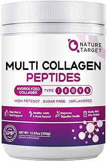 NATURE TARGET Multi Collagen Peptides Powder, 35 Servings