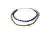 Charming Charlie 2-layered Turquoise Heart And Gold Star Beaded With Gold Plated Figaro Chain Necklace - Women's Layering Jewelry. - Personal Care