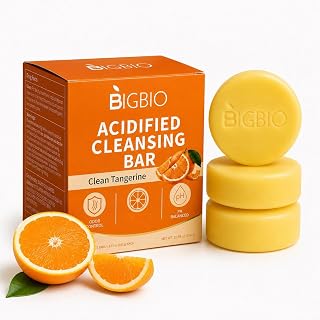 3 Bars Acidified Body Cleansing Bar, 10.59oz(Clean Tangerine) - Personal Care