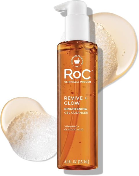 Roc Multi Correxion Revive + Glow Vitamin C Gel Brightening Cleanser, 6 oz - Personal Care