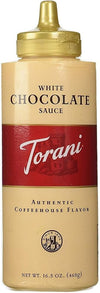 Torani Puremade White Chocolate Dessert & Drink Sauce, 16.5 fl oz (Pack of 4)