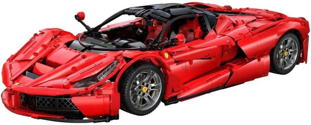 CaDA Master C61505W LaFer Supercar Building Set, 1:8 Scale Sports Car Building Blocks Kit for Adults, Collectible Motorsport MOC Car Toy Gift for Men Teens - 4739 Pcs