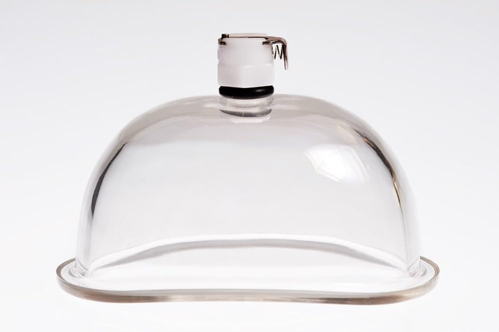 The Phenom Womans Pump Accessory Acrylic Cylinder 3" Inches Wide and 4" Inches Long with Female Attachment for Hand Vacuum Pumps
