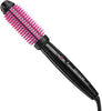 REVLON Silicone Bristle Heated Hair Styling Brush, 1" Barrel, Black/Pink - Image 1