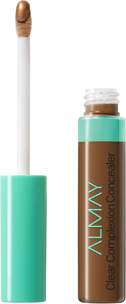 Almay Clear Complexion Acne & Blemish Spot Treatment Concealer Makeup with Salicylic Acid- Lightweight, Full Coverage, Hypoallergenic, Fragrance-Free, for Sensitive Skin, 600 Dark, 0.3 fl oz.