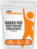 BulkSupplements.com Grass Fed Whey Protein Powder - 1kg (Pack of 1)