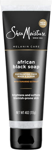 Sheamoisture Facial Wash and Scrub for Blemish Prone Skin African Black Soap to Clarify Skin 4 oz - Personal Care