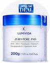 Zero Pore Exfoliating Toner Pads, 4.5% AHA Lactic Acid and 0.45% BHA Salicylic Acid with Panthenol, 100 Pads, 200 g (7.05 oz) - Personal Care