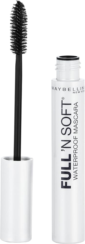 Maybelline Full 'N Soft Waterproof Mascara, Very Black, 1 Count