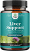 Liver Cleanse Support - Milk Thistle Supplement with Choline - 70 Count - Image 1