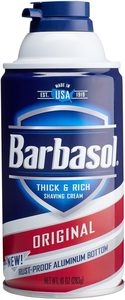 Barbasol Original Thick and Rich Cream Men Shaving Cream, 10 Ounce