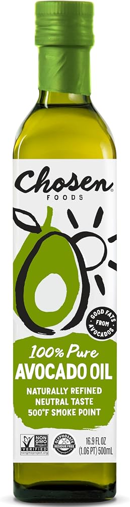 Chosen Foods Refined Avocado Oil for Cooking, 16.9 Fl Oz (Pack Of 1) - Personal Care