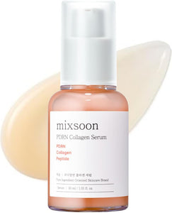 Mixsoon PDRN Collagen Serum -Firming, Hydrating and Revitalizing for Face, Lightweight Peptide Hydrating Moisturizer 30ml / 1.01 fl.oz. Korean Glass Skin Care