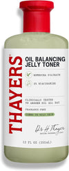 Thayers Oil Balancing and Cooling Jelly Toner, Pore Reducing Facial Toner that Mattifies and Hydrates, Skin Care for Combination to Oily Skin, 12 Fl Oz
