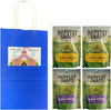 Big Top Deals USA Blue Paper Bag with Snaps Veggie Chips (Black Pepper & White Cheddar) 4-Pack – 5.25x3.2x8, 2 Bags of Each Flavor – Crunchy Snack Variety Bundle - Shirts - Tops