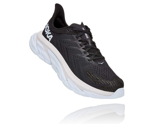 Hoka One One Men's Clifton Edge - Black/white - 9