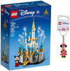 LEGO Disney 50th Anniversary Mini Disney Castle Building Kit + Minnie Mouse Keychain Gift Set (Mini Disney Castle + Minnie Keychain) (LDMC22)