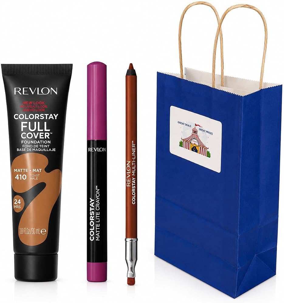 BIGTOPDEALSUSA Beauty Gift Set with Foundation, Lip and Eye Makeup, Brightening, Assorted