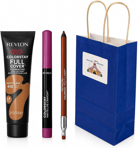 BIGTOPDEALSUSA Beauty Gift Set with Foundation, Lip and Eye Makeup, Brightening, Assorted