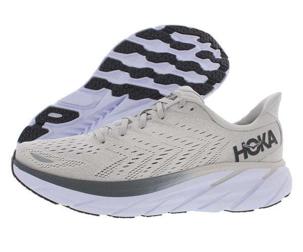 HOKA ONE ONE Clifton 8 Mens Shoes Size 13, Color: Lunar Rock/Nimbus Cloud