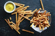 Variety Pack Flavored Pretzel Sticks Pop Daddy - 3 Flavors: Garlic Parmesan, Yellow Mustard, Cinnamon Sugar - 7.5 oz Bags, 3 Each Flavor, 9 Pack - Perfect Snack for Parties, Lunches