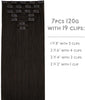 WENNALIFE Clip in Hair Extensions Real Human Hair, 14 Inch 110g 7pcs Remy Hair, Dark Brown - Image 2