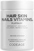Codeage Hair Skin Nails Vitamins, KeraGEN-IV, Dermaval, Biotin, 60 Capsules - Image 1