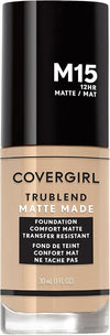 COVERGIRL TruBlend Matte Made Liquid Foundation, Buff Beige, 1 Fl Oz (Pack of 1)