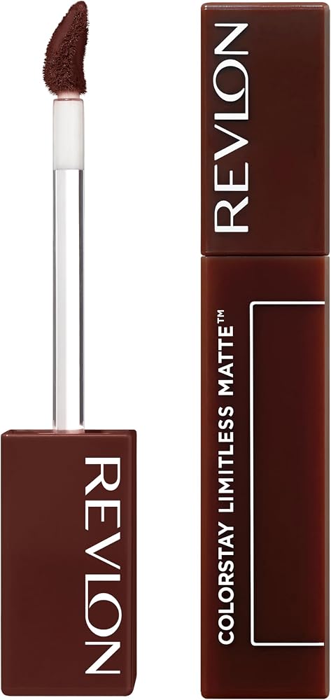 Revlon ColorStay Limitless Matte Liquid Lipstick, Vegan Formula, No-Budge, Longwear Lip Color, Long Lasting, Lightweight/Comfortable, Waterproof, 016 Extra Shot, 0.17 fl oz