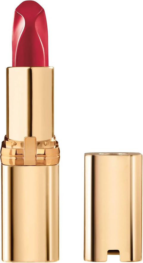 L'Oreal Paris Colour Riche Red Lipstick, Long Lasting, Satin Finish Smudge Proof Lipstick with Hydrating Argan Oil & Vitamin E, Reds of Worth, Respected Red, 0.13 Oz