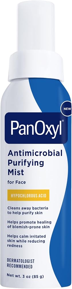 Panoxyl Antimicrobial Purifying Mist, Hypochlorous Acid, For Face, 3 oz - Personal Care