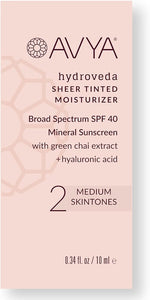 Avya Skincare SPF 40 Tinted Moisturizer, Medium #2 - .34oz - Personal Care
