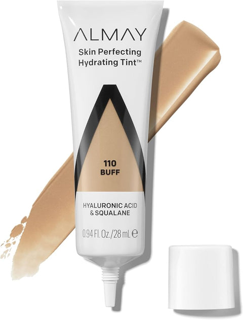 Almay Skin Perfecting Hydrating Tint Foundation, 110 Buff, 0.94 fl oz