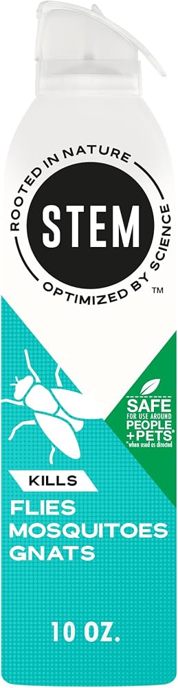 STEM Bug Spray Kills Flies, Mosquitoes, Gnats, Indoor & Outdoor, 10oz, 1pk