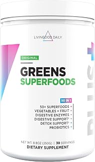 Livingood Daily 50+ Greens Superfood Powder, Original, 30 Servings